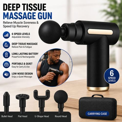 Rechargeable Massage Gun β Portable Deep Tissue Muscle Massager