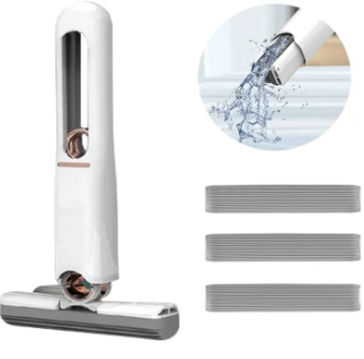 Portable Mini Squeeze Mop – Compact 360° Rotating Floor Cleaning Mop