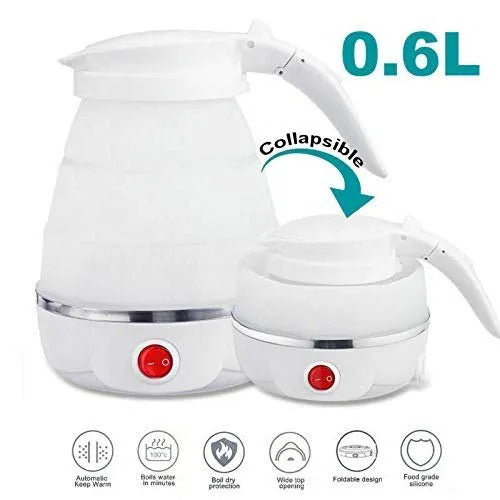 600ml Portable Electric Kettle β Foldable Silicone Travel Kettle