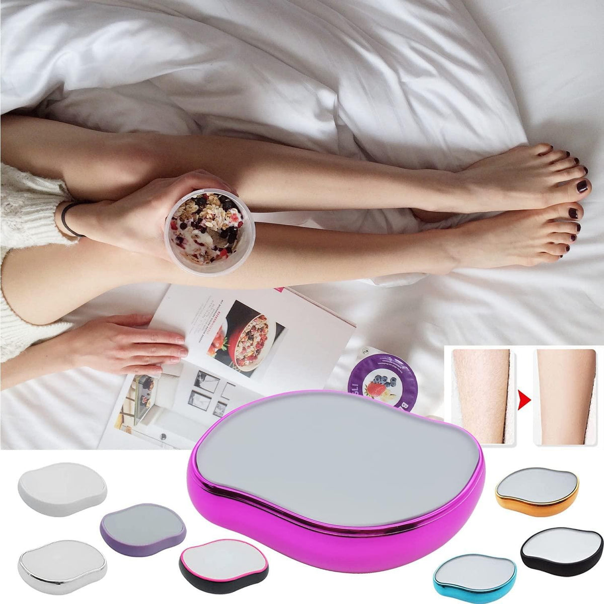 Crystal Hair Remover β Gentle Hair Removal & Skin Exfoliating Tool