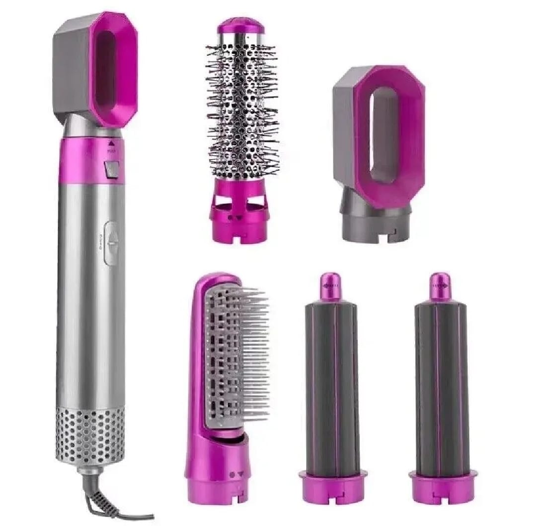 5-in-1 Hair Styler Brush β Straightener, Curler, Dryer & Volumizer