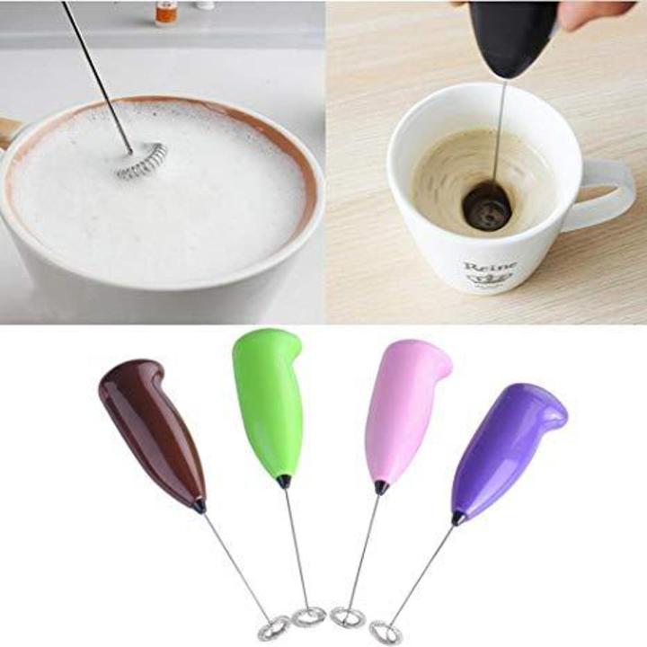 Electric Milk Frother & Egg Beater – Mini Coffee Whisk Mixer