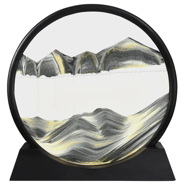 3D Moving Sand Art Lamp – Flowing Sand Painting Desk Decor
