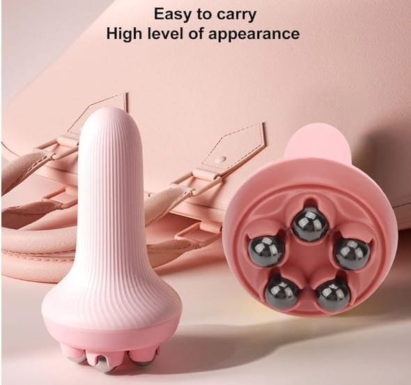 360° Roller Hand Massager – Manual Body Massage Tool for Neck & Back