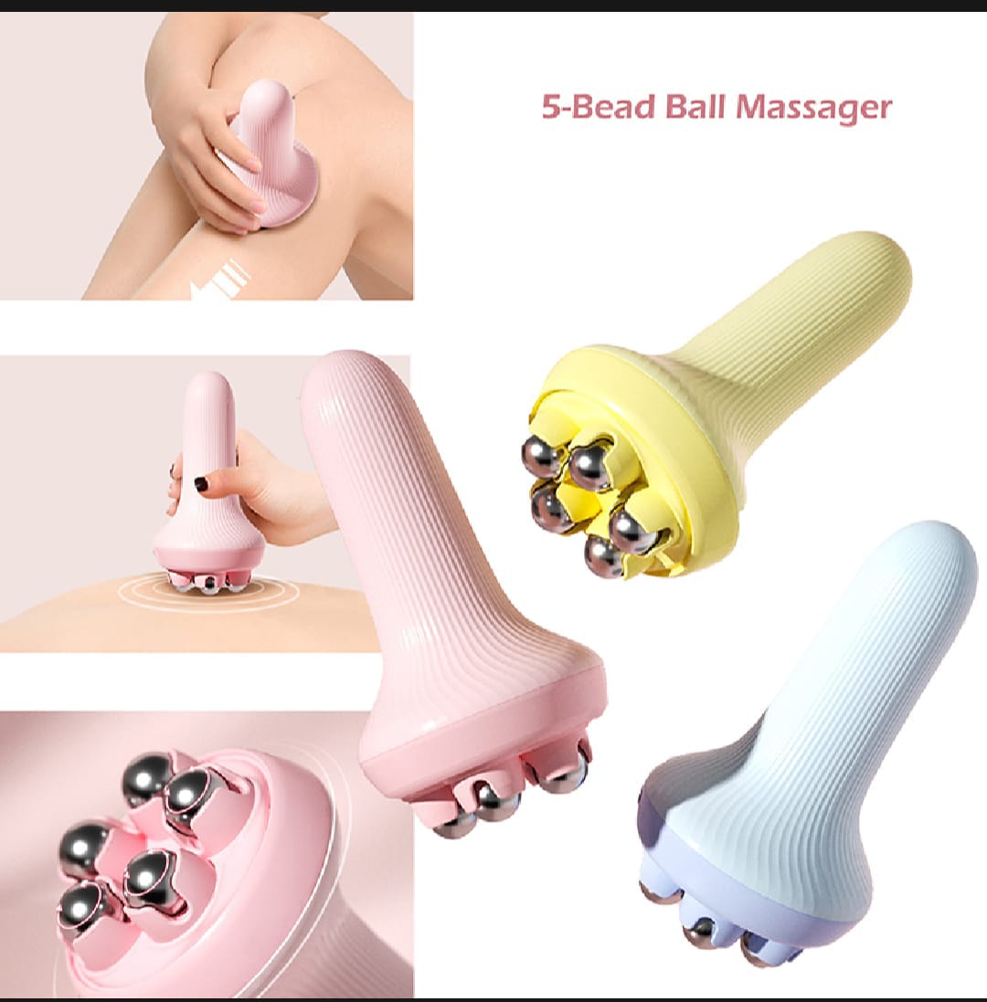 360° Roller Hand Massager – Manual Body Massage Tool for Neck & Back