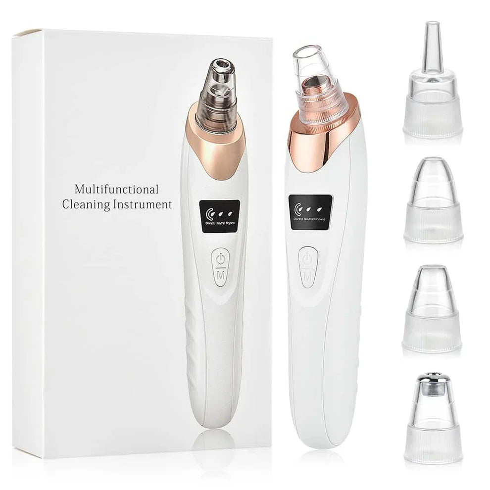 5-in-1 Blackhead Remover Machine β Rechargeable Face Vacuum with 5 Heads
