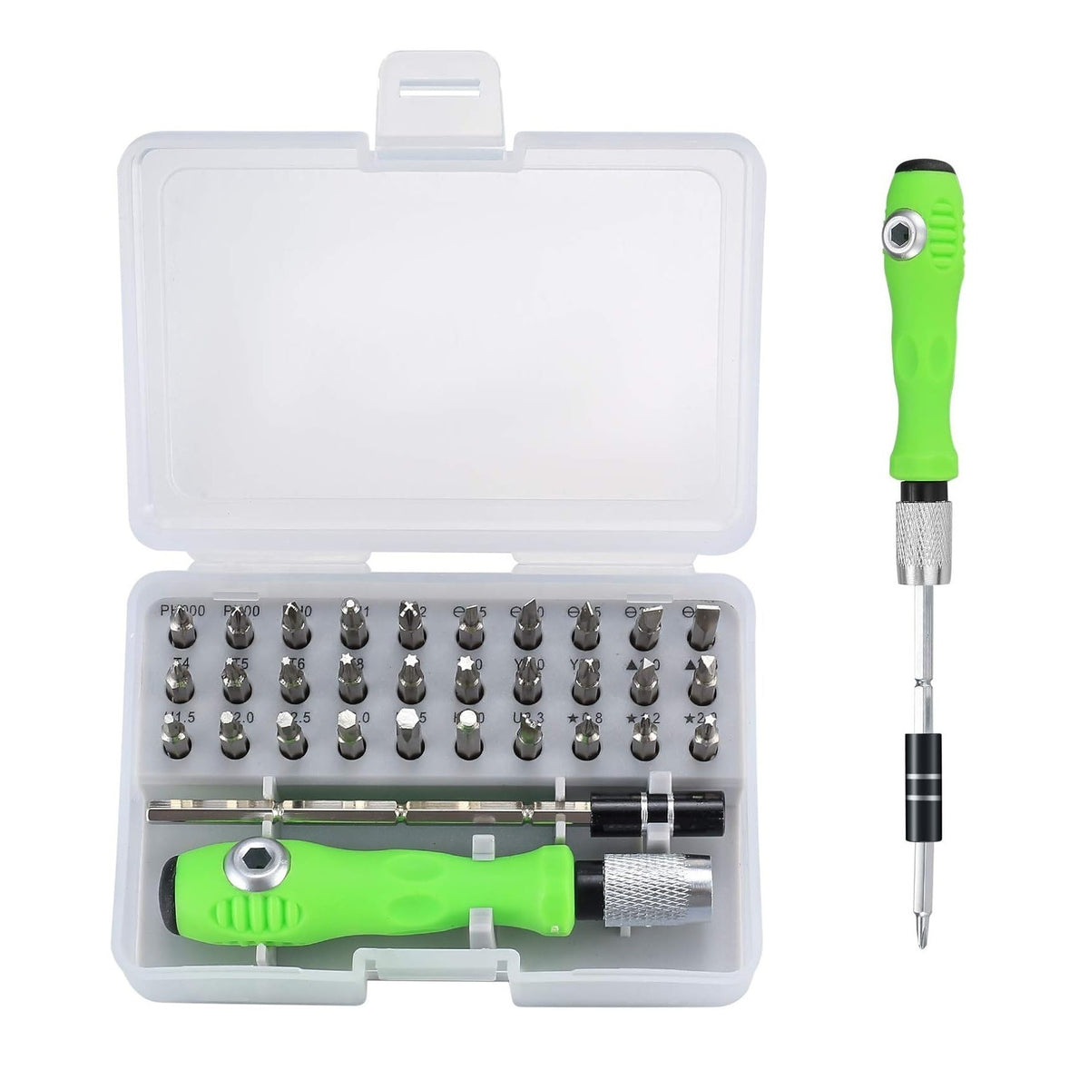 32-in-1 Precision Screwdriver Set β 30+ Bits with Storage Case