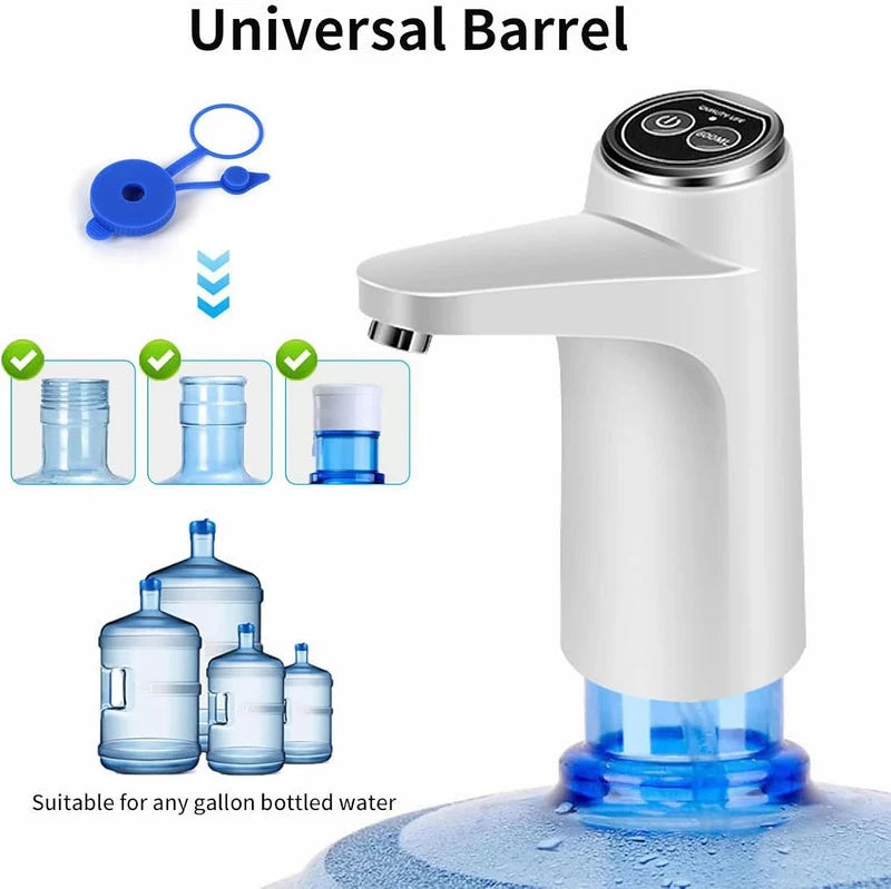 Rechargeable Electric Water Pump β One-Touch Automatic Bottle Dispenser