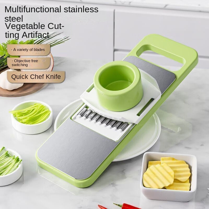 5-in-1 Vegetable Slicer & Grater – Adjustable Mandoline Cutter