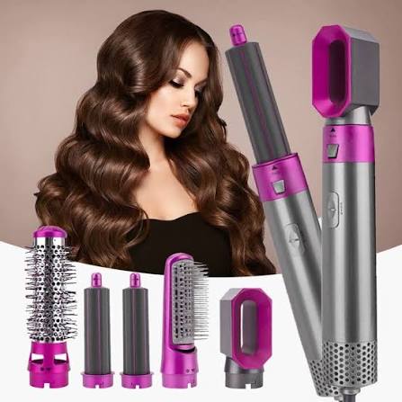 5-in-1 Hair Styler Brush β Straightener, Curler, Dryer & Volumizer