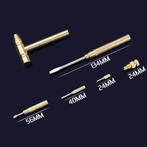 5-in-1 Mini Hammer & Screwdriver Tool Set – Compact DIY Hand Tools