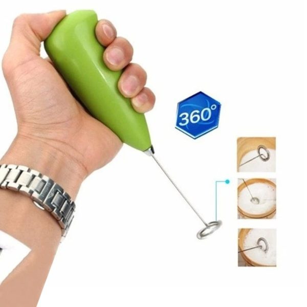 Electric Milk Frother & Egg Beater – Mini Coffee Whisk Mixer