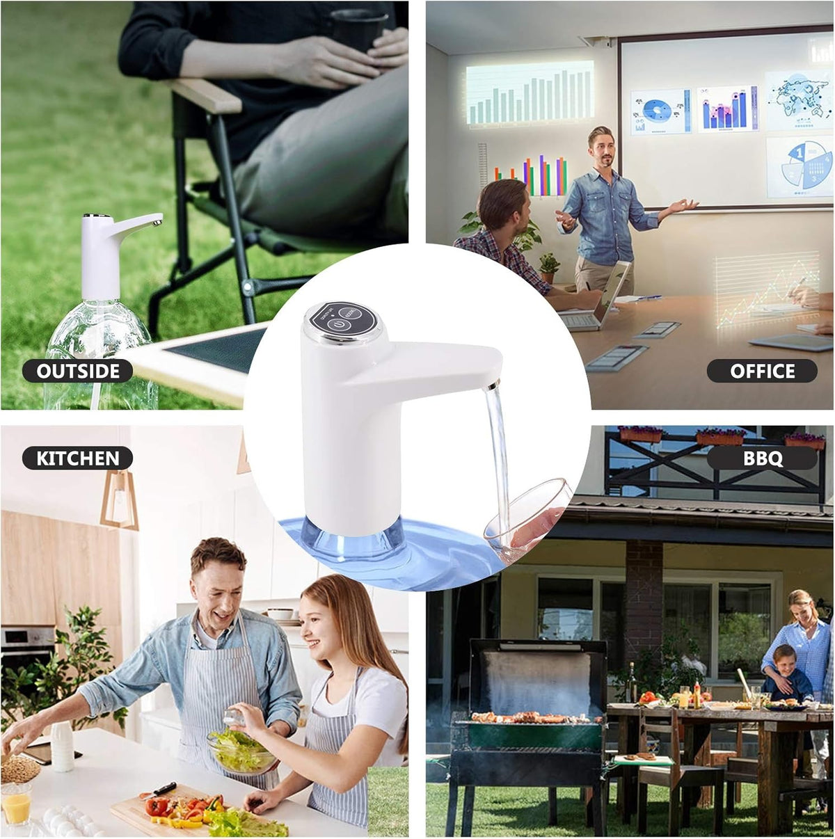 Rechargeable Electric Water Pump – One-Touch Automatic Bottle Dispenser