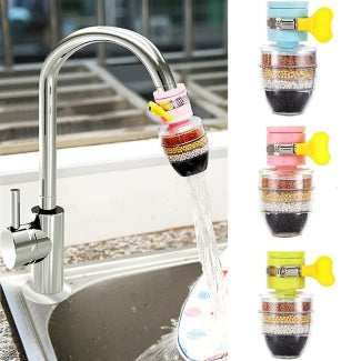 6-Layer Kitchen 360° Faucet Filter – Anti-Splash Water Saving Nozzle