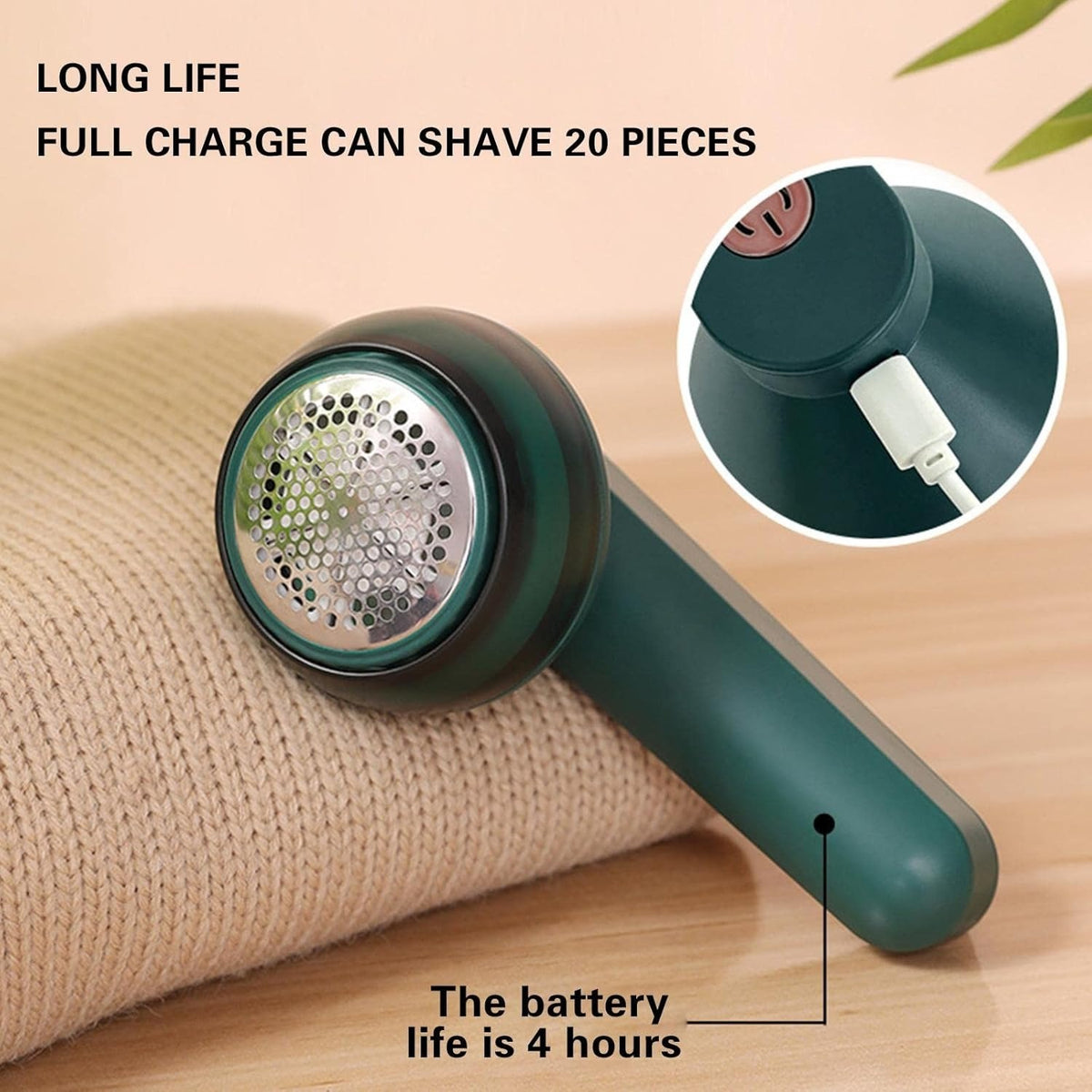 Rechargeable Lint Remover – Portable Fabric Shaver for Clothes