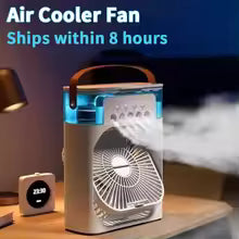 Next Nova 10" Portable Air Cooler Fan – 3-in-1 Mini AC, Air Cooler, Humidifier & 7-Color LED