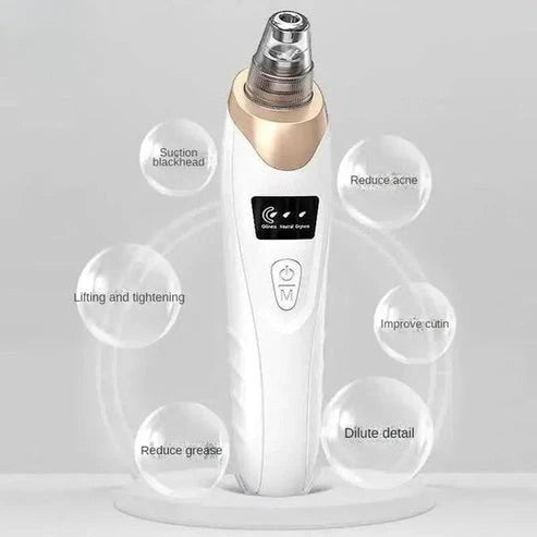 5-in-1 Blackhead Remover Machine – Rechargeable Face Vacuum with 5 Heads