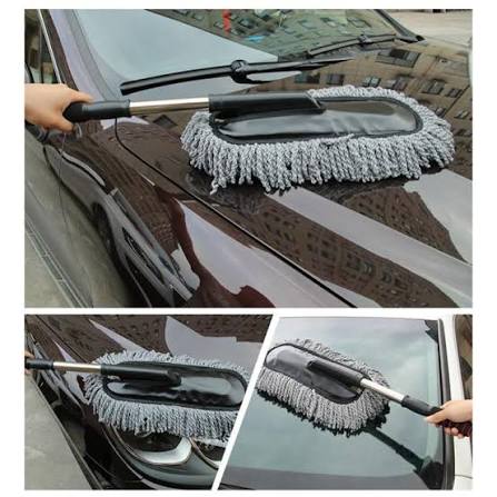 Car Wash Microfiber Cleaning Brush – Telescopic Dust & Wax Mop