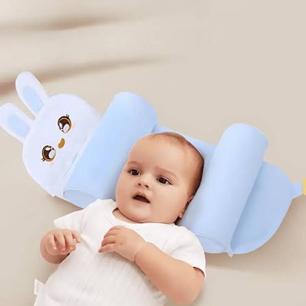 Newborn Baby Head Shaping Pillow – Soft, Breathable & Portable Cushion