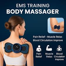 Rechargeable EMS Butterfly Massager – Muscle Stimulator & Portable Massage Pad