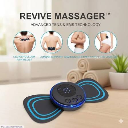 Rechargeable EMS Butterfly Massager – Muscle Stimulator & Portable Massage Pad