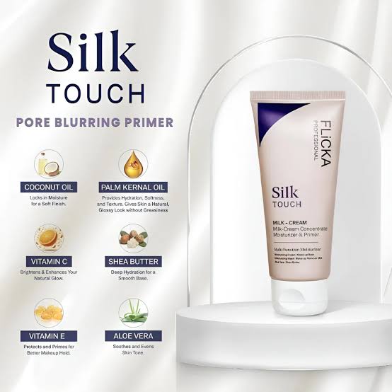 FLiCKA Silk Touch 3-in-1 Moisturizer & Primer – Hydrating & Pore Minimizer 120ml